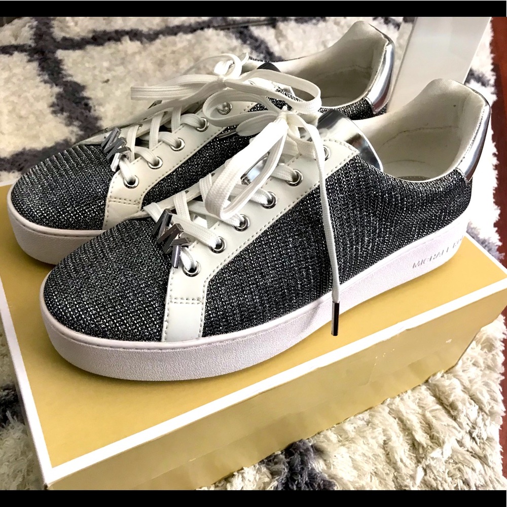 Poppy Glitter Chain Mesh Michael Kors sneakers